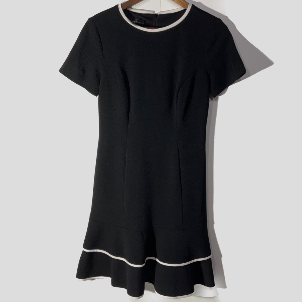 ALYX mini dress, pleated, black and white, size 4